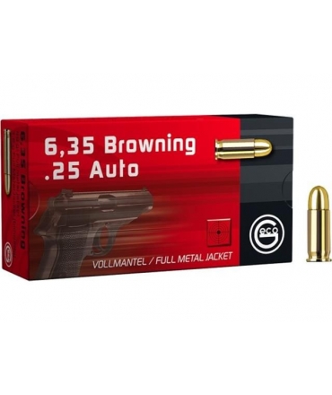 Boite de 50 cartouches Geco 6.35 Browning - 25 ACP