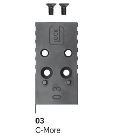 PLAQUE ADAPTATRICE GLOCK MOS 3