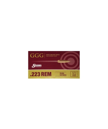 Boite de 20 cartouches 223 rem FMJ 69 Gr - GGG